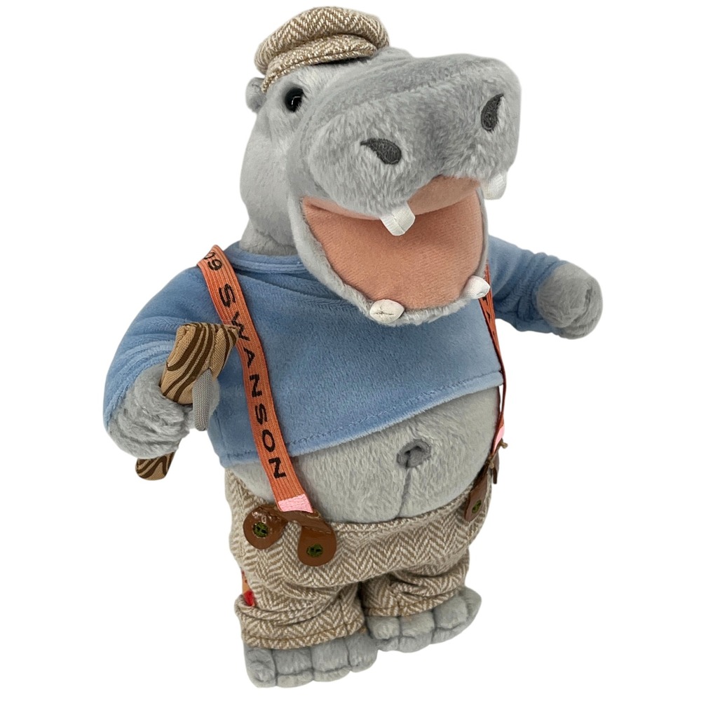 Hoodlum Hippo 2009 Swanson Collectables Plush Stuffed Animal
